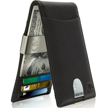 Mens Students Short Ultra-thin Card Package Money Clips Fashion Canvas Wallets 